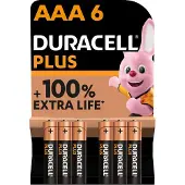 Duracell Batterij Plus 6xAAA - 10 stuks