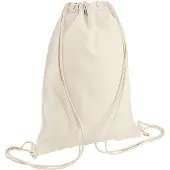 Bagbase Sublimatie Gymsac / Trekkoordzak (5 Liter) (Gebroken wit)