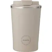 Aya & Ida AYA&IDA - CUP2GO - thermosbeker - koffiebeker - coffee to go - reisbeker - meenemen - 380ml - CREAM BEIGE