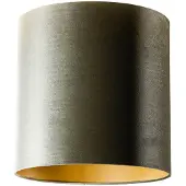 QAZQA Velours lampenkap groen met gouden binnenkant 40/40/40
