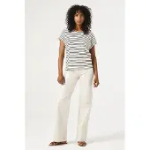 Garcia Celia wide dames Jeans, 32/30, Wit, Wide fit