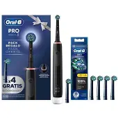 Oral-B P3 BK elektrische tandenborstel met 4 vervangbare heads