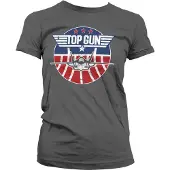 TOP GUN Dames Tshirt -2XL- Tomcat Grijs