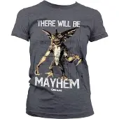 Hybris Gremlins Dames Tshirt -S- There Will Be Mayhem Grijs