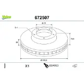 Valeo Remschijf 672507