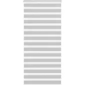 vidaXL Zebra rolgordijn 95x230 cm stofbreedte 90,9 cm lichtgrijs