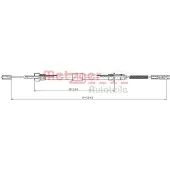 METZGER 10.7814 Handremkabel