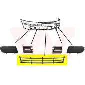 VAN WEZEL 7622590 Ventilatiegrille, bumper