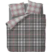 Vanezza Jannes Kussensloop - Flanel - 60x70 - Grijs