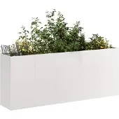 vidaXL Plantenbak 200x40x80 cm roestvrij staal