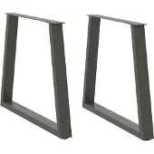 vidaXL Eettafelpoten 2 st V-vormig 80x(72-73,3) cm staal antraciet