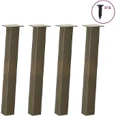 vidaXL Console tafelpoten 4 st 72 cm staal naturel