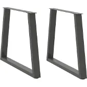vidaXL Eettafelpoten 2 st V-vormig 70x(72-73,3) cm staal antraciet