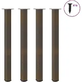 vidaXL Bartafelpoten 4 st 110-112 cm staal naturel