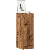 vidaXL Schoenenkast 32x35x92 cm bewerkt hout oud houtkleurig