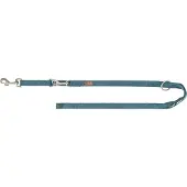 Trixie hondenriem premium verstelbaar petrol blauw 200x1,5 cm