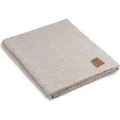 Knit Factory Maxx Plaid - Beige - 160x130 cm