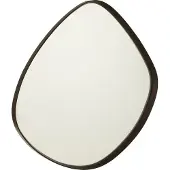 J-Line Hanging mirror abstract mirror/mdf dark brown large