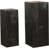 Ptmd bloemenzuil kyro - 35x35x90cm set van 2