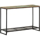 vidaXL Wandtafel 110x35x75 cm massief gerecycled hout