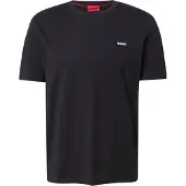 HUGO Shirt 'Dero' zwart / wit
