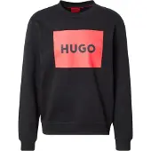 HUGO Sweatshirt 'Duragol' vuurrood / zwart