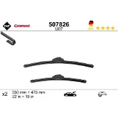 Valeo SWF CONNECT ruitenwisserbladen, voorzijde, voor FORD FOCUS (DAW, DBW), frameless