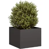 vidaXL Plantenbak 40x40x30 cm staal zwart