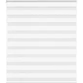 vidaXL Zebra Blind 120x100 cm stofbreedte 115,9 cm polyester wit