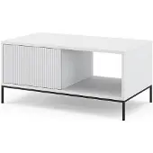 Vicco Eliza Salontafel – 90 x 50 cm met één lade Wit