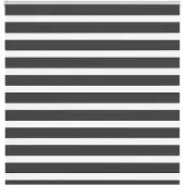 vidaXL Dubbele rolgordijn, zwart, 145x100 cm, stofbreedte 140,9 cm, polyester