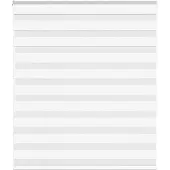 vidaXL Zebra rolgordijn 120x150 cm stofbreedte 115,9cm polyester wit