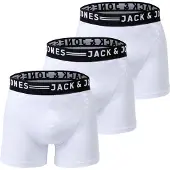 Jack & Jones Boxershorts 'Sense' zwart / wit