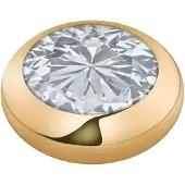 Melano Vivid Basic CZ Steentje Crystal Goud | 7 mm