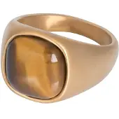 Ixxxi Men Heren Zegelring Cadillac Mat Goud | Maat 21