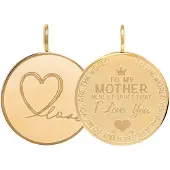 Ixxxi Charm Pendant Mother Love Big Goud