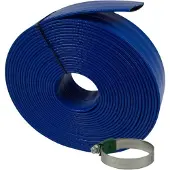 Bevo Platte waterslang Light PVC 32 mm 3 bar blauw - 50 meter