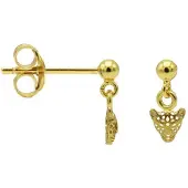 Karma Oorbellen Hanging Leopard Goud