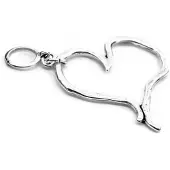 Qoss Kettinghanger Hart Zilver