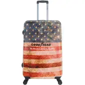 Goodyear Reiskoffer Authentic | Harde koffer / Trolley - L - 98 Liter - met print - Bedrukt / Large