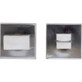 HDD pro WC Garnituur Square 48 Mm Inox Look Tige 120 Mm