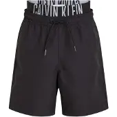 Calvin Klein Swimwear Zwemshorts 'Intense Power' lichtgrijs / zwart