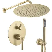 REA Js-622711Bg Argon - Inbouwdoucheset - Geborsteld Goud - + Box - 40X25X20Cm
