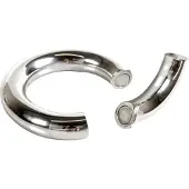 Black Label - Magnetische Donut Cockring - RVS 50 mm