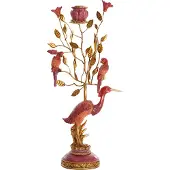Light & Living Kandelaar 22x11x44 cm HERON bordeaux+brons (Rood, 22x11x44cm)