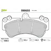 Valeo 598655 Remblokken