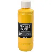 Creativ Company Textielverf Geel – Kledingverf – Stofverf – Textiel Kleurstof – Stoffenverf – Verf Voor Kleding – Textiel Verven – DIY Kleding Verven – Dekkend – 250 ml – 1 Stuk