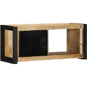 vidaXL Tv-meubel 80x30x35 cm massief ruw mangohout
