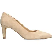 Manfield Beige suède pumps | Maat 38