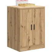 vidaXL Garagekast 60x51x85 cm massief grenenhout artisan eikenkleurig